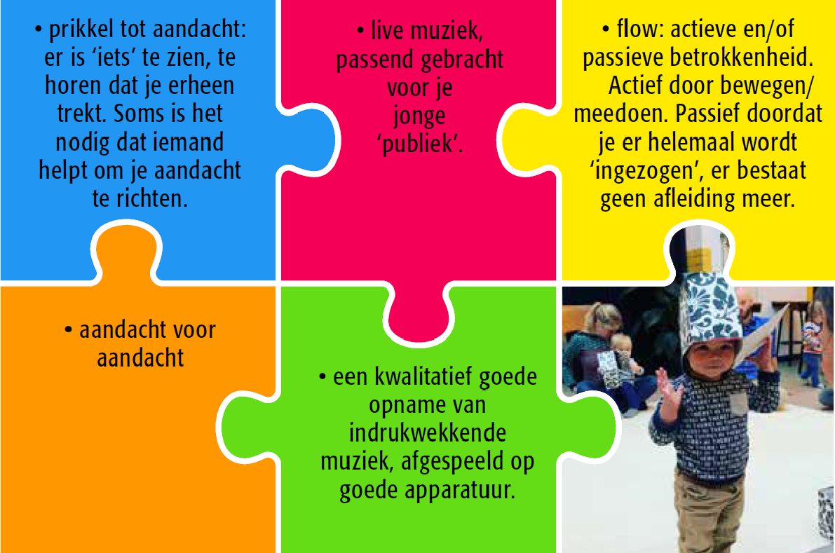 Afbeelding 1. Dit kunnen ingrediënten van een positieve 'imprint' met muziek zijn.