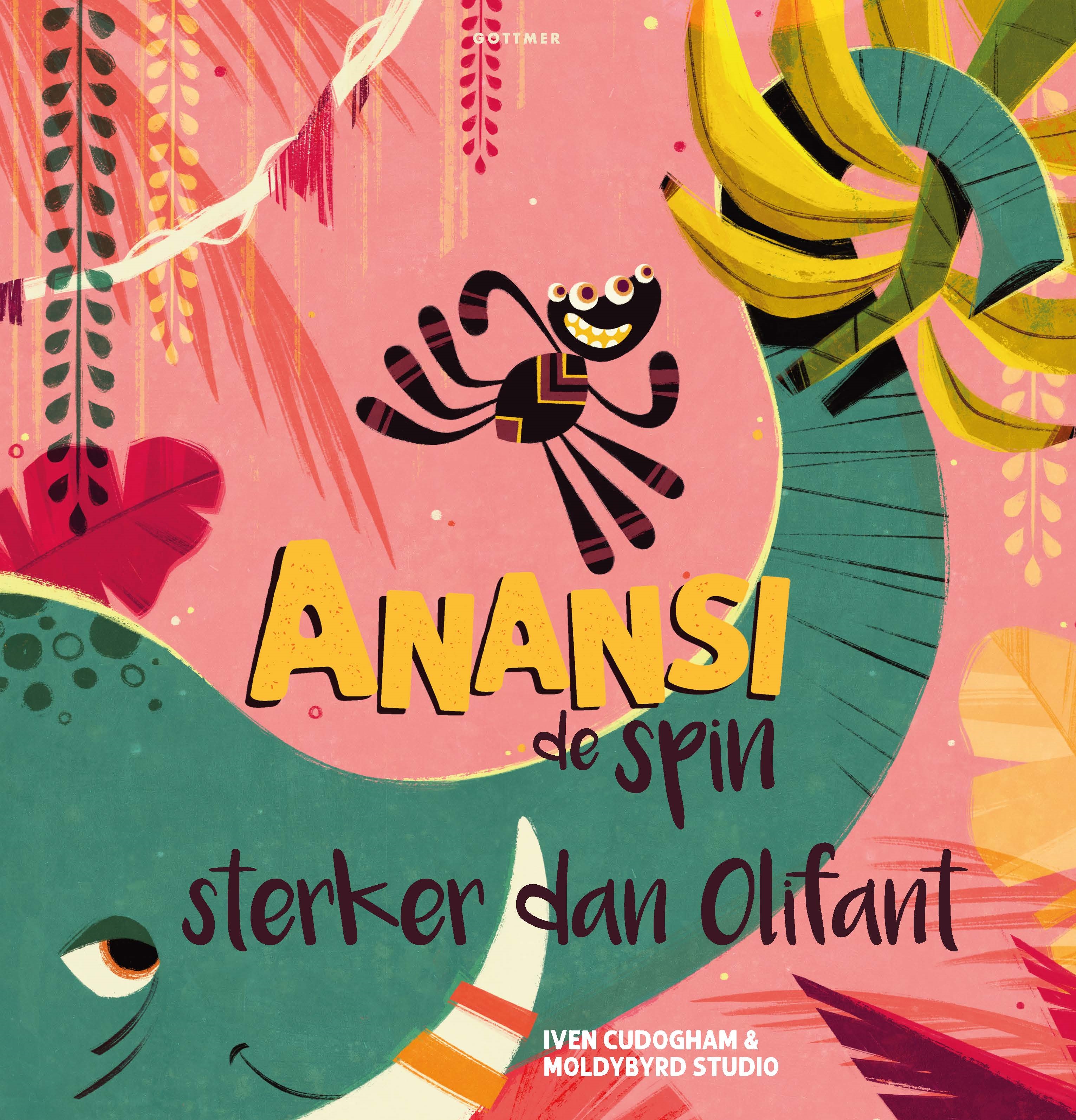 coverafbeelding van 'Anansi'. Illustratie  Moldybyrd Studio