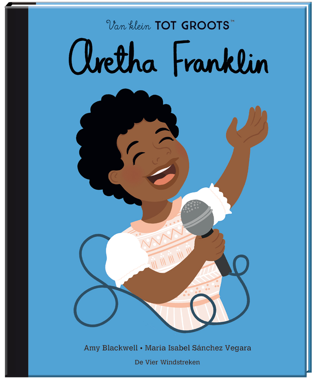 coverafbeelding van 'Aretha Franklin'. Illustratie Amy Blackwell