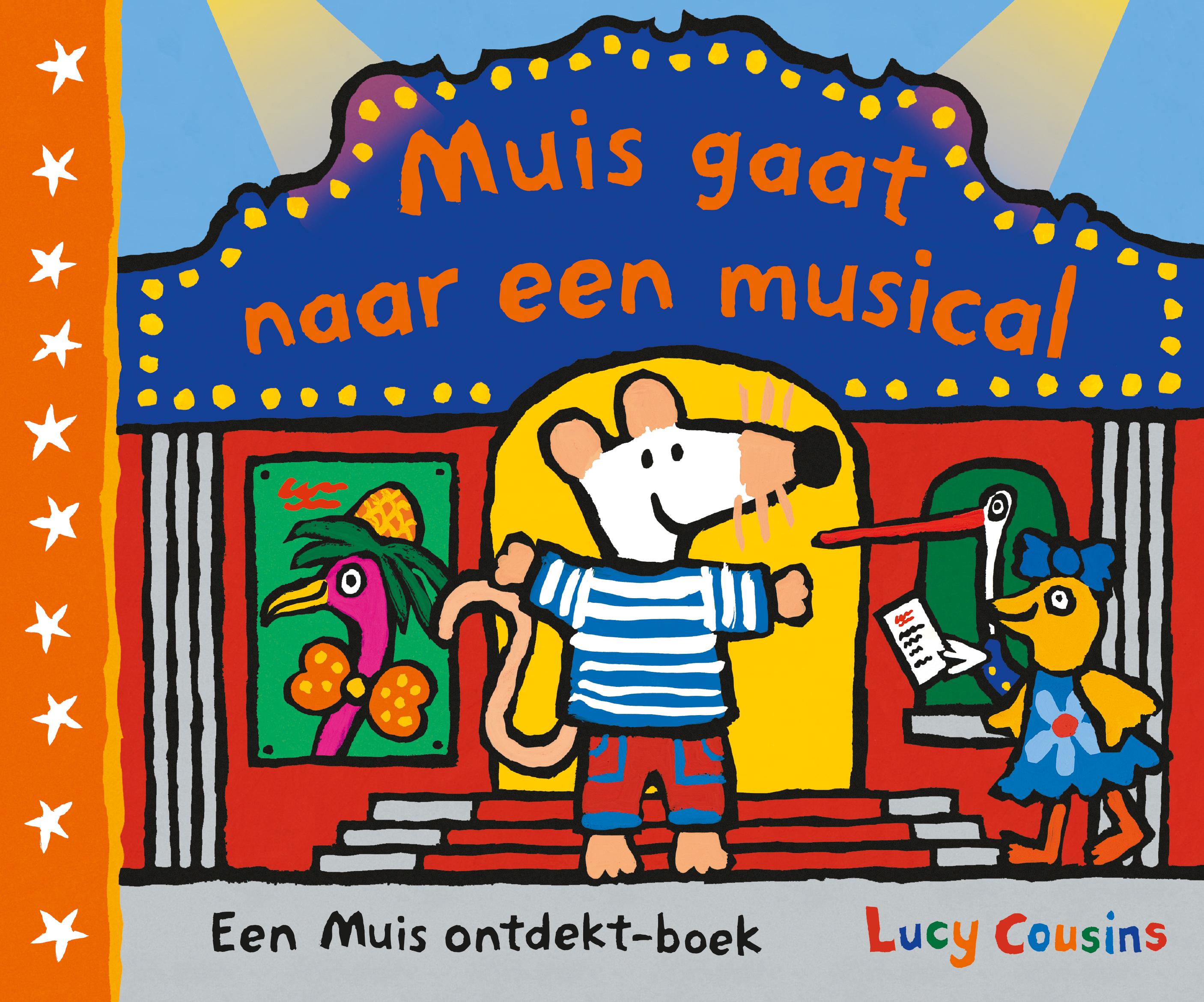 cover van Muis gaat naar een musical - boek van Lucy Cousins