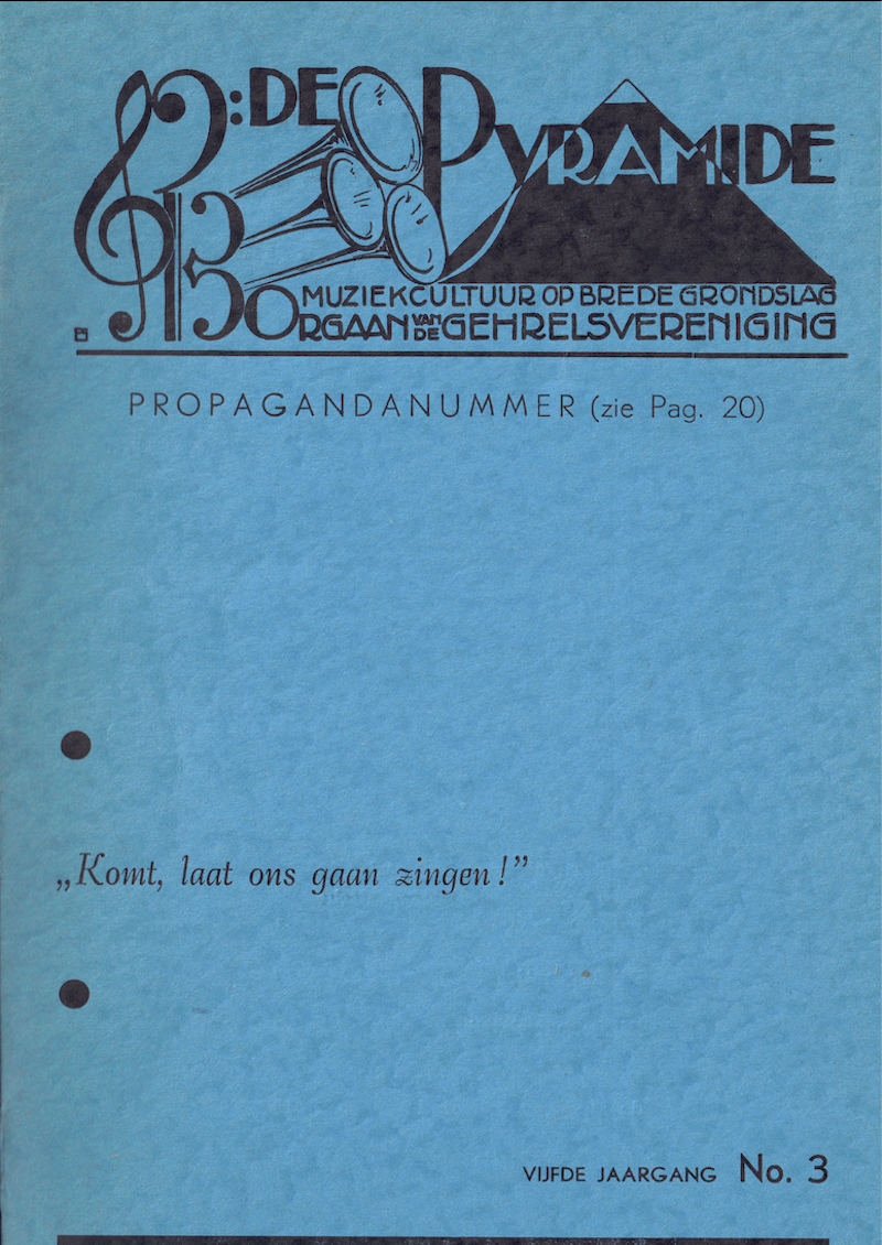 1951 januari De Pyramide omslag vijfde jaargang no. 3