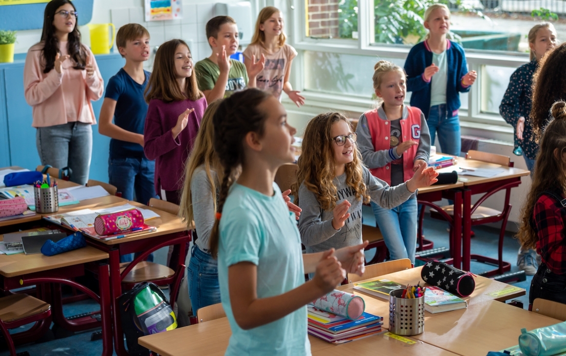 Challenge Europese Dag van Muziek op School Foto:Meer Muziek in De Klas