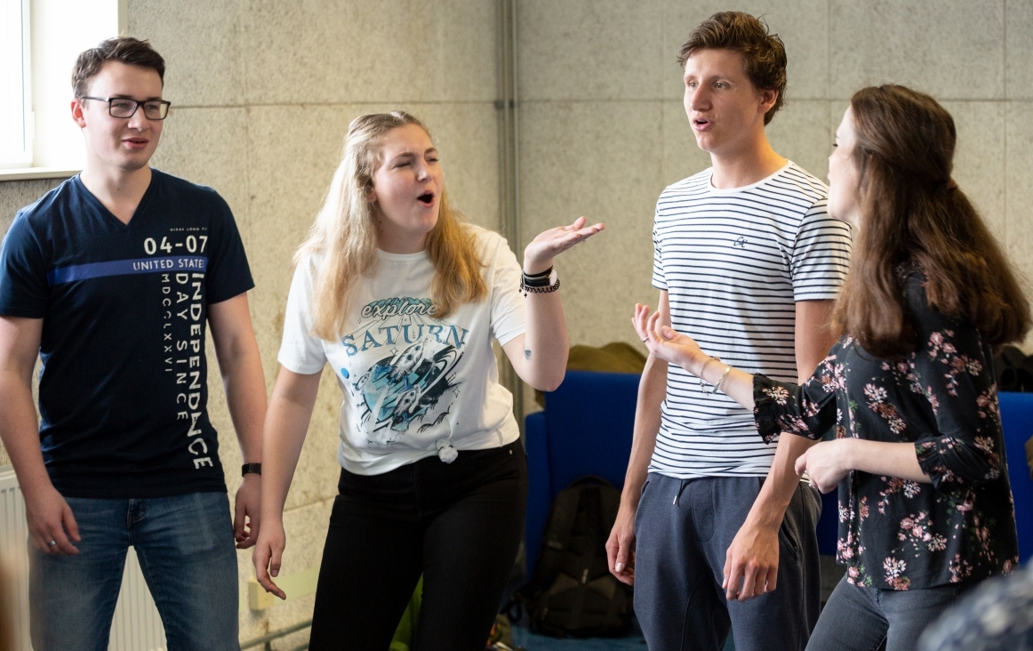 Studenten Docent Muziek van ArtEz Zwolle aan het zingen. Foto Klaas Driebergen copyright Gehrels Muziekeducatie 2019