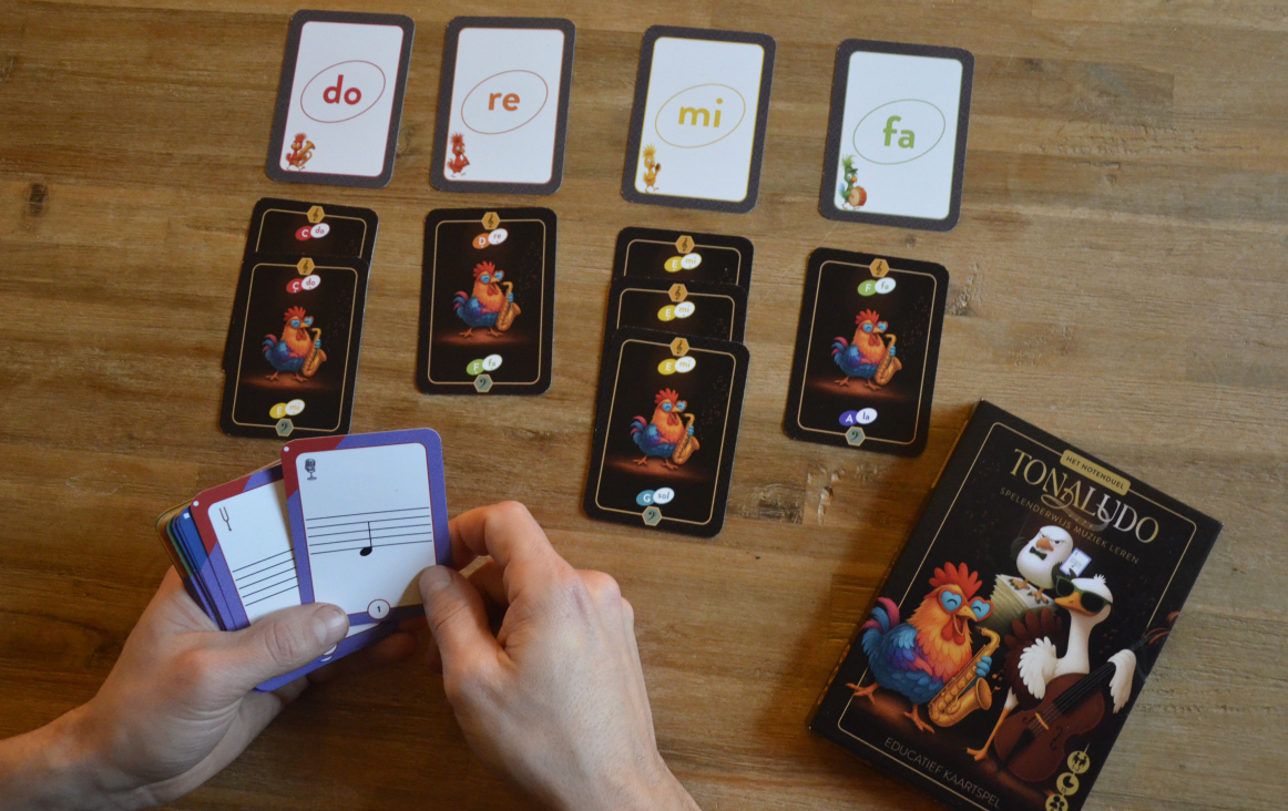 Notenrace spel van Tonaludo Notenrace spel van Tonaludo