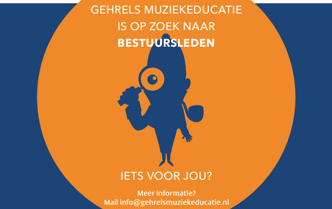 Gehrels Muziekeducatie zoekt bestuursleden