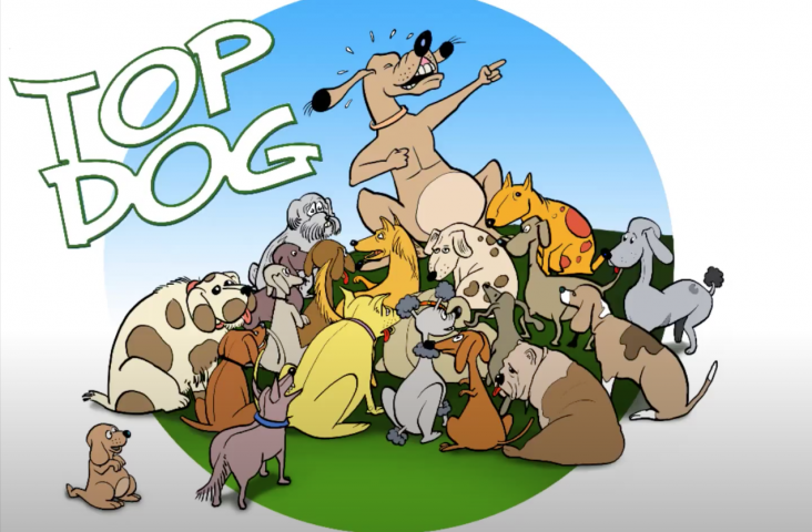 Beeld omslag liedboek Top Dog, illustratie: Tjerk Sixma