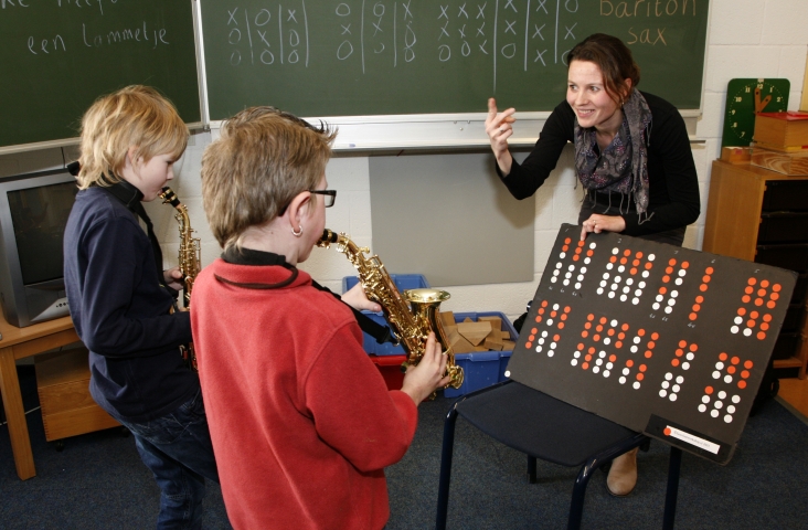 Hein en Annemarieke ontwikkelden een speelsysteem. 