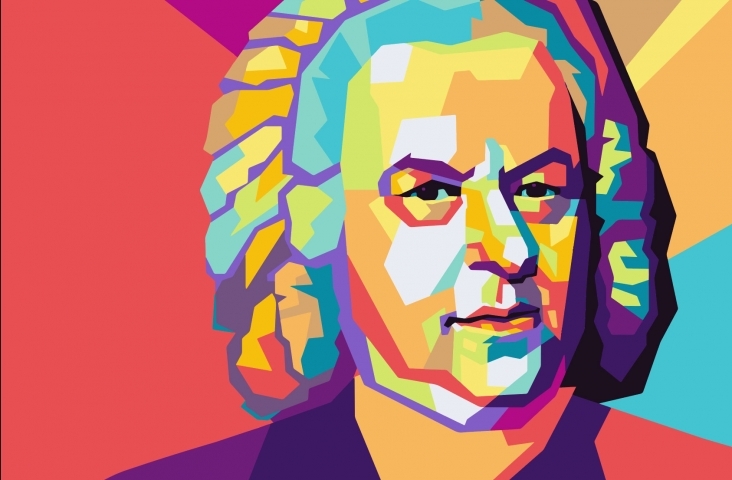 Artist's impression van J.S. Bach. Bron Shutterstock