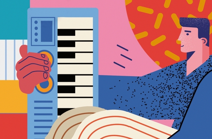 Illustratie uit Musica! pag. 4. Uitgeverij Eduforce