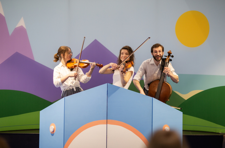Klassieke muziek voor de kleintjes door Krulmuziek. Foto Froukje Klop.