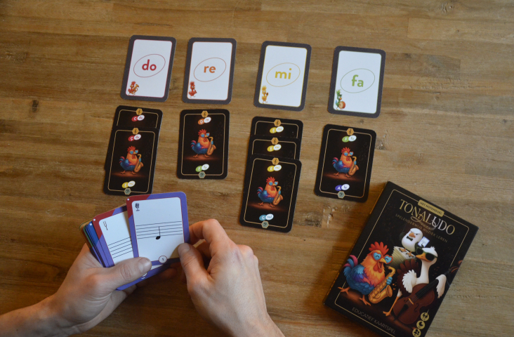 Notenrace spel van Tonaludo