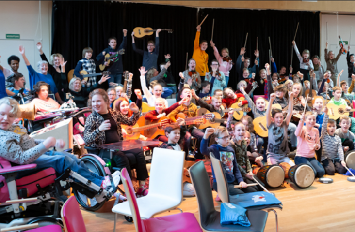 Muziekles in het speciaal onderwijs