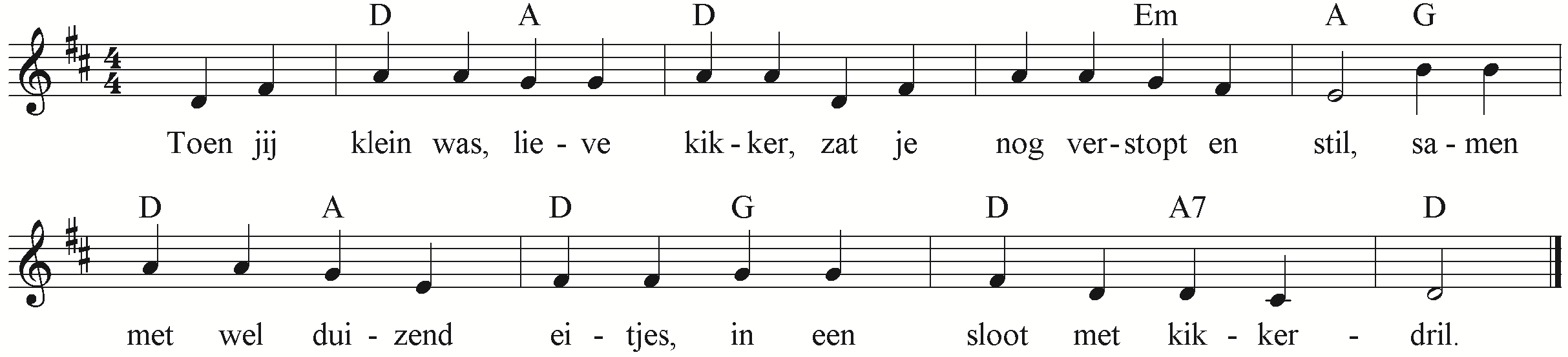 Liedje voor peuters/kleuters over kikkerdril