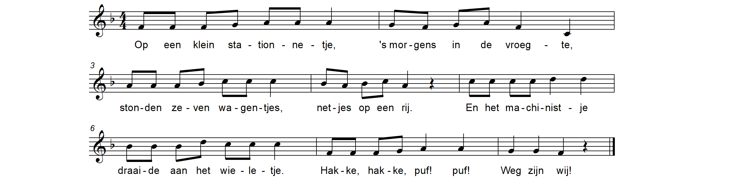Op een klein stationnetje